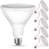 PAR38 LED Flood Outdoor Light Bulb, 5000K Daylight, 11 Watt, Non-Dimmable, 6 Pack