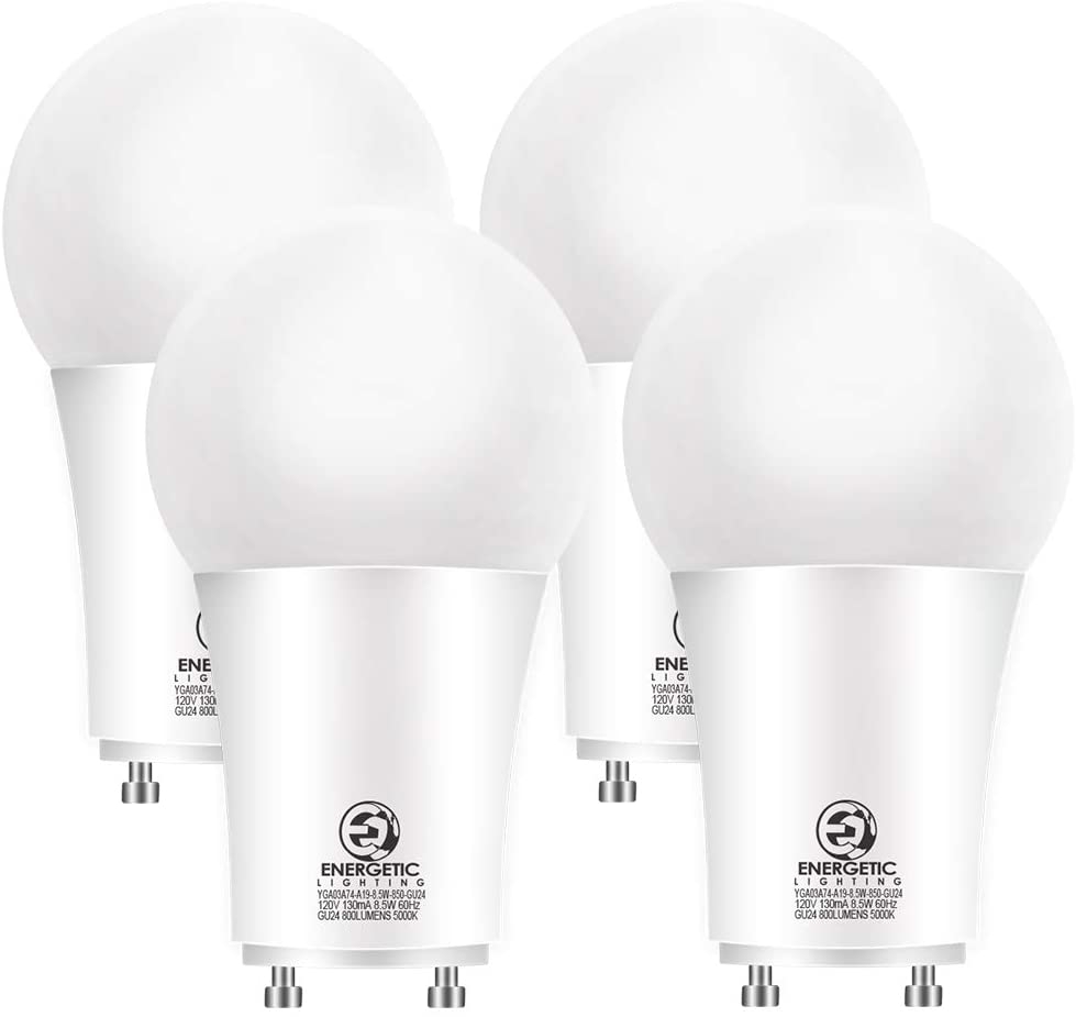 A19 LED Light Bulb, GU24 Base, 24 Pack